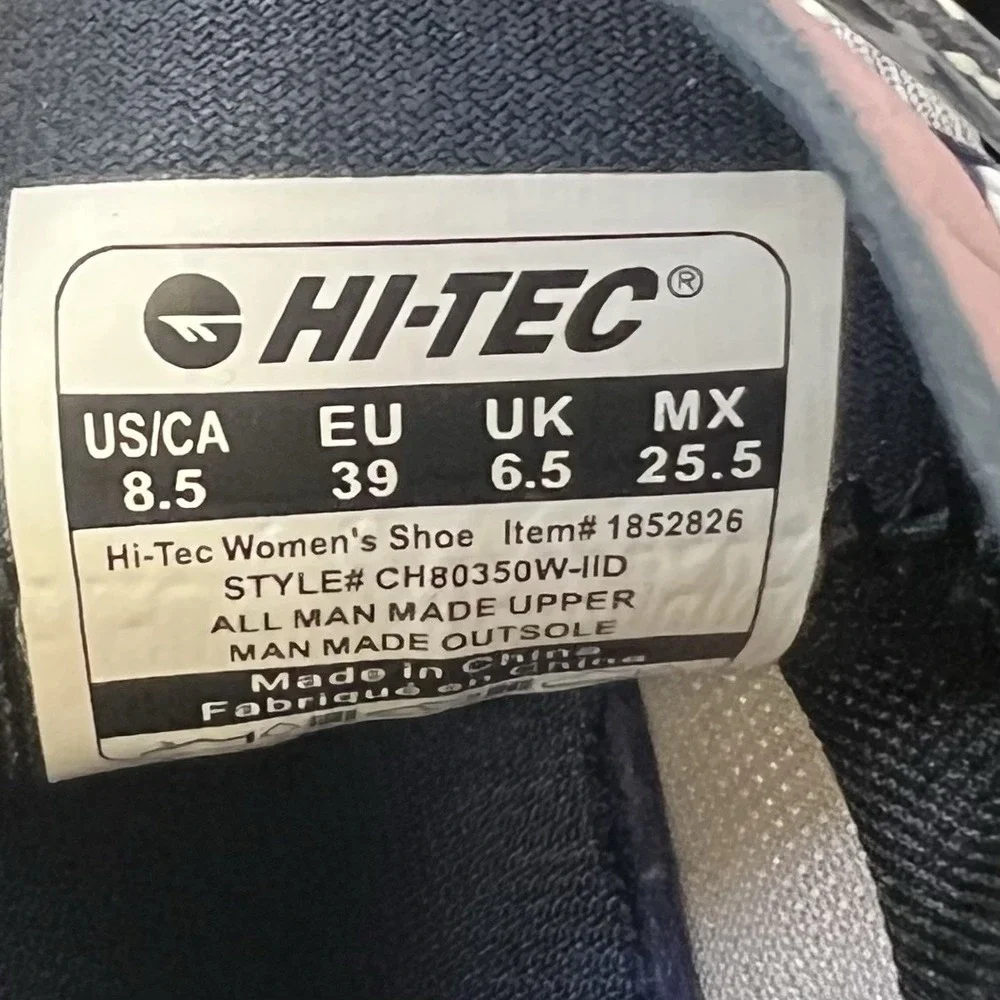 Hi-Tec Elderberry-Lilac Sneaker Women 8.5 Marble Black Iris Sneakers Running Sho